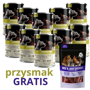 PetRepublic kawałki w sosie z jagnięciną 10x400g dla psa