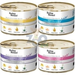 Dolina Noteci PREMIUM dla psów małych ras JUNIOR MIX Smaków 24x 185 g