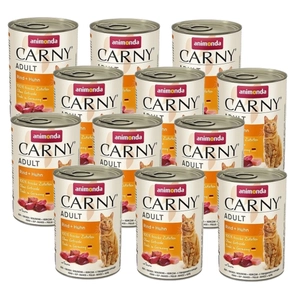 ANIMONDA Cat Carny Adult smak: wołowina i kurczak 12 x 400g