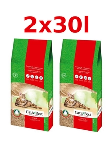 JRS Cats Best Eko Plus - Żwirek Drewniany Zbrylający 2x30l / 26kg
