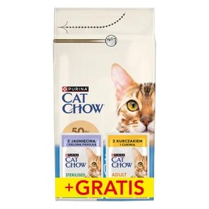 PURINA Cat Chow 3in1 Karma bogata w indyka 1,5kg + 2 saszetki GRATIS