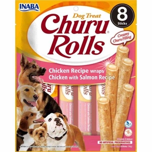 INABA Churu Rolls Dla Psa Kurczak z Łososiem 3x(8x12g) 3+1 GRATIS