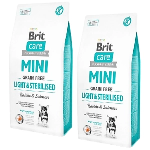 BRIT CARE Mini Grain-Free Light&Sterilised 2x400g
