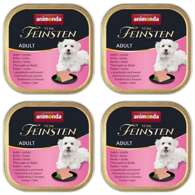ANIMONDA Dog Vom Feinsten Adult indyk z szynką 22x150g