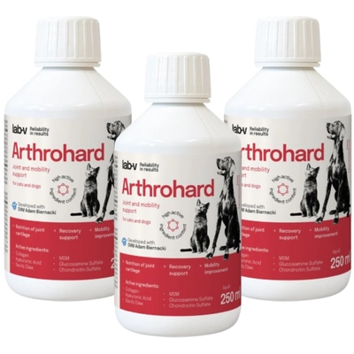 Lab-v Arthrohard 3x250ml Preparat na wsparcie stawów dla psa i kota