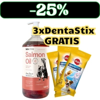 Lab-v Olej z Łososia 100% Dla Psa i Kota w Każdym Wieku 1000 ml Tłoczony Na Zimno