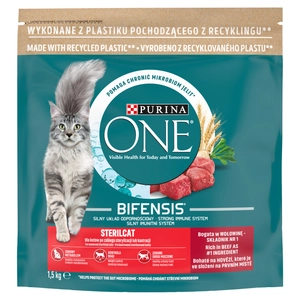 Purina One Cat Sterilcat Karma z wołowiną dla kota 1,5kg