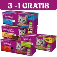 WHISKAS Adult saszetki 120x85g + 40x85g GRATIS