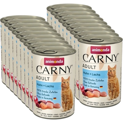 ANIMONDA Cat Carny Adult smak: kurczak i łosoś 18x400g 