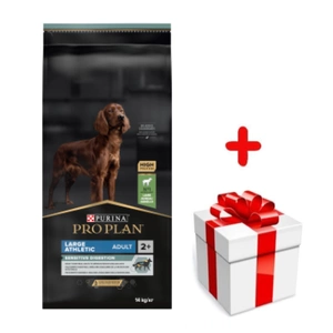 Purina Pro Plan Large Adult Athletic Optidigest, jagnięcina i ryż 14kg  + niespodzianka dla psa GRATIS!