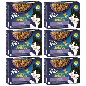 FELIX Sensation Jellies Karma dla kotów wybór smaków w galaretce 72x85g