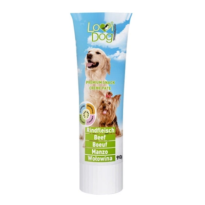 Lovi Dog Snack Creme Pate Beef - pasztet dla psa w tubce, z wołowiną i witaminami 90g 