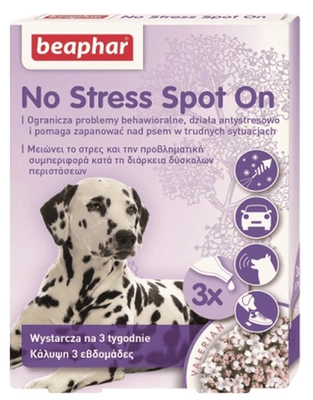 BEAPHAR No Stress Spot On dla psów - 3 pipety 