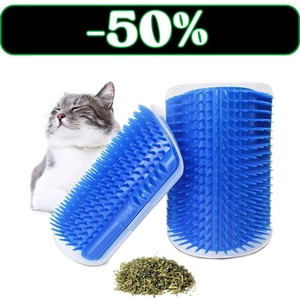 Szczotka/ drapak narożny dla kota z kocimiętką