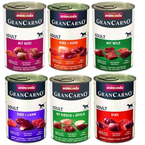 ANIMONDA GranCarno Adult Dog smak: Mix Smaków 6x400g