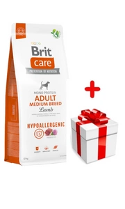 BRIT CARE Dog Hypoallergenic Adult Medium Breed Lamb 12kg + niespodzianka dla psa GRATIS!