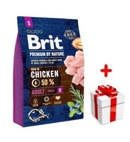 BRIT Premium By Nature Adult S 3kg + niespodzianka dla psa GRATIS!