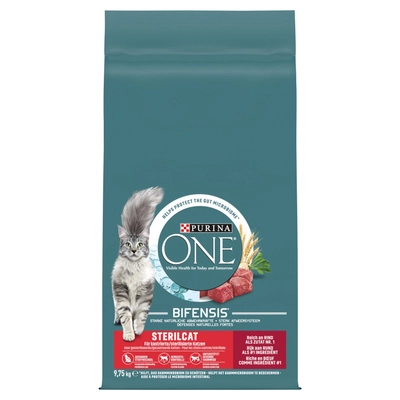 Purina One Sterilcat Bogata w Wołowinę i Pszenicę 9,5kg / Opakowanie uszkodzone (7716) !!! 