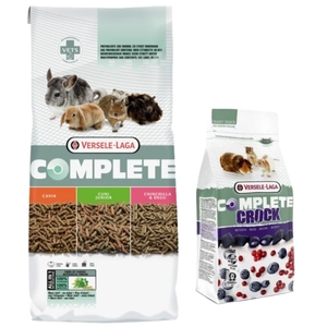 VERSELE-LAGA Cuni Junior Complete  8kg - pokarm dla młodych królików + VERSELE LAGA Crock Complete Berry - przysmak z jagodami dla królików i gryzoni 50g