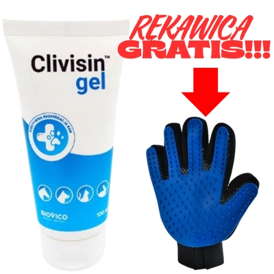 BIOVICO Clivisin Żel 100 ml + Rękawica do czesania zwierząt GRATIS!!!