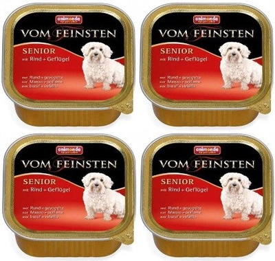 ANIMONDA Dog Vom Feinsten Senior smak: wołowina z kurczakiem 22x150g