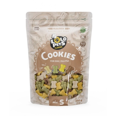 LOLO PETS ciasteczka kości S 350g
