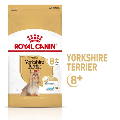 ROYAL CANIN Yorkshire Terrier Adult 8+ 3kg-karma sucha dla dojrzałych psów rasy yorkshire terrier, powyżej 8 roku życia opakowanie uszkodzone (2559)