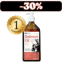 Lab-v Olej z Łososia 100% Dla Psa i Kota w Każdym Wieku 500ml Tłoczony Na Zimno - data ważności 28.02.2026