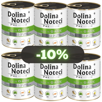 Dolina Noteci PREMIUM bogata w dziczyznę 6 x 800g