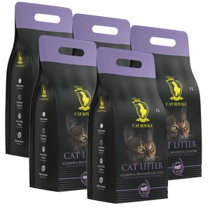 Cat Royale Lawenda żwirek bentonitowy 25l (5x5l)