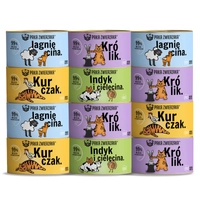 Paka Zwierzaka- karma mokra MIX SMAKÓW 12x200g