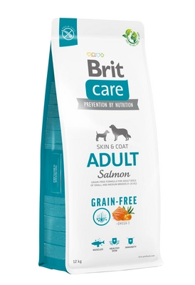 BRIT CARE Grain-free Adult Salmon 12kg  /Opakowanie uszkodzone (3341) !!!
