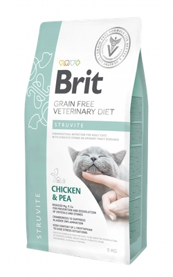Brit gf veterinary diets cat Struvite 5kg opakowanie uszkodzone (3649)