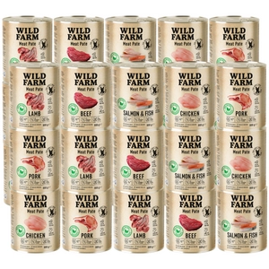WILD FARM Pate Mix Smaków 30x800g bezglutenowa karma dla psa