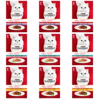 GOURMET mon Petit Pokarm dla kotów - MIX SMAKÓW 72x50g 