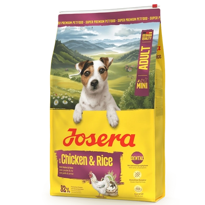 JOSERA Mini Adult Chicken & Rice 10kg / Opakowanie uszkodzone (875,1691,1196,1556) !!!