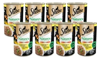 SHEBA puszka 12x400g Nature's Collection – mokra pełnoporcjowa karma dla dorosłych kotów, z kurczakiem i olejem z ryb z przybraniem z batata i fasolki szparagowej, w sosie