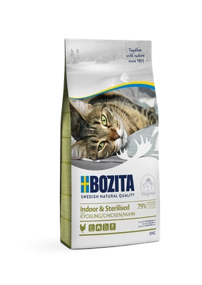 BOZITA Feline Indoor Sterilised 10kg + niespodzianka dla kota