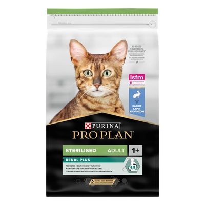 PRO PLAN Sterilised Renal Karma dla kotów bogata w królika 10 kg / Opakowanie uszkodzone (3821) !!!
