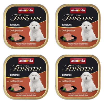 ANIMONDA Dog Vom Feinsten Junior smak: wątróbka drobiowa 6 x 150g