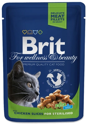 BRIT Cat Sterilised KURCZAK  100g