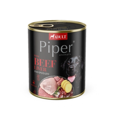 DOLINA NOTECI Piper dla psa z wątróbką wołową i ziemniakami 800g