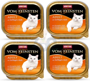 ANIMONDA Vom Feinsten Adult Cat smak: z drobiem i cielęciną 32x100g SUPER CENA