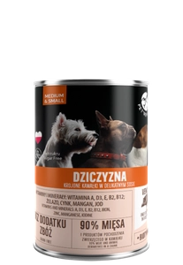 PetRepublic kawałki w sosie z dziczyzną 400g dla psa