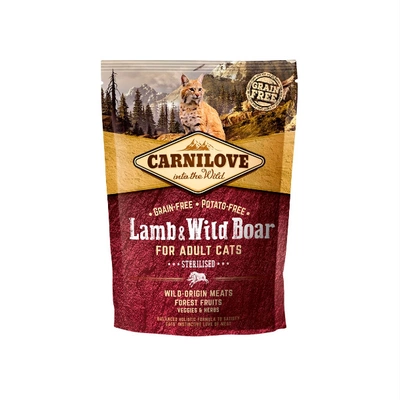 CARNILOVE Cat Lamb & Wild Boar Sterilised 400g