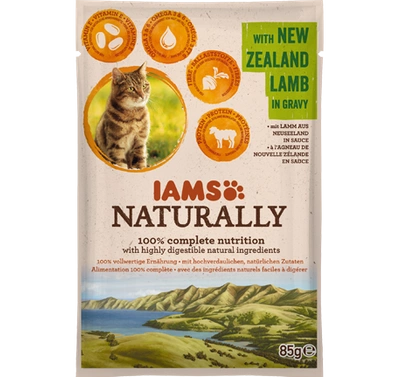 IAMS - Naturally z Jagnięciną nowozelandzką w sosie 85g