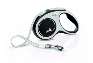 FLEXI Smycz oryginalna New Comfort czarna L 8m do 50kg- taśma