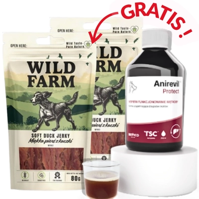 BIOVICO Anirevil Protect 250ml+ GRATIS WILD FARM miękka pierś z kurczaka 2x80g