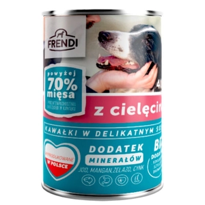 Frendi kawałki w delikatnym sosie z cielęciną 400g dla psa