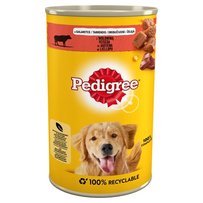 PEDIGREE Adult puszka 1200g - mokra karma pełnoporcjowa dla dorosłych psów, z wołowiną w galaretce